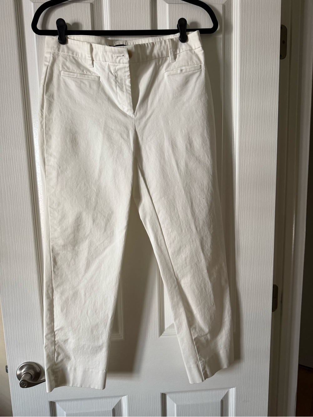 Ann Taylor White Straight-Leg pant